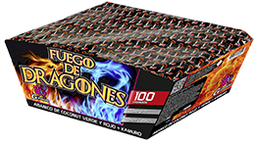 [327I] BATERIA FUEGO DE DRAGONES 100disp 20mm